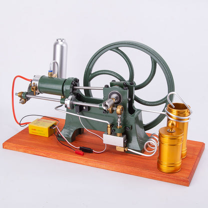 Vintage Inspired Horizontal Hot-Bulb Steam Engine Model with Water Cooling System Engine Models Diyengmod