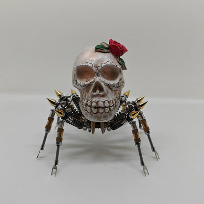 Halloween 3D Metal Skull Spider Night Light Model Kit - DIY Assembly Fun 3D Puzzle Model Kit Diyengmod