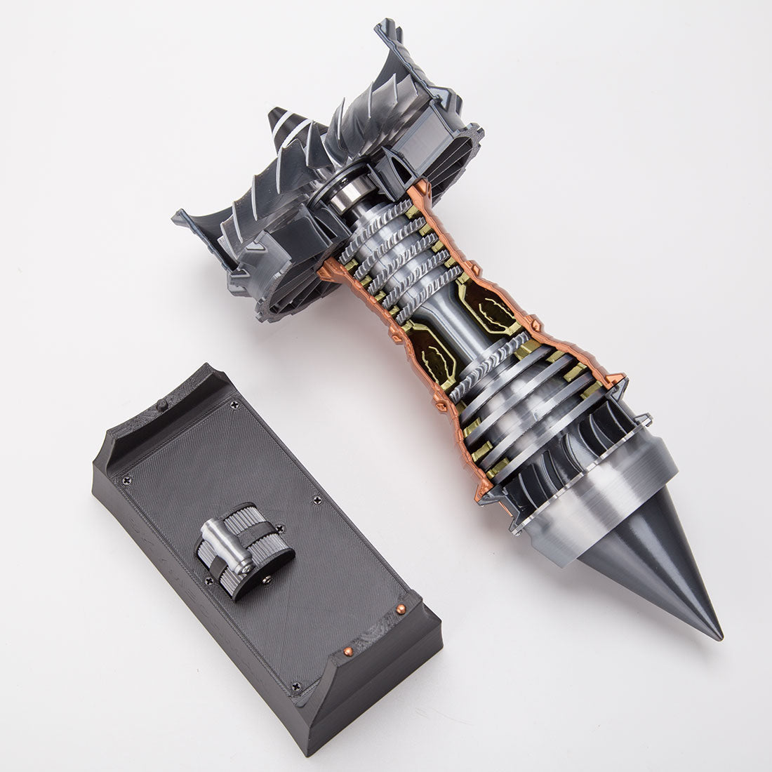 SKYMECH TR900 Dynamic 3D Printed Functional Turbofan Engine Assembly Kit Aero Engine Diyengmod