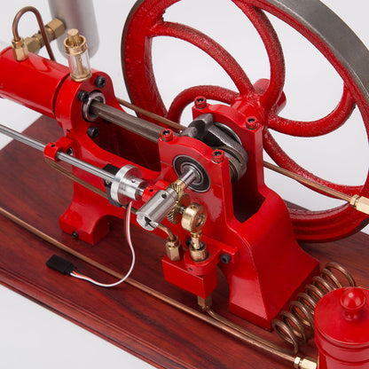 Antique Horizontal Water-Cooled 4-Stroke Hot-Bulb Engine Model for Collector's Display Engine Models Diyengmod