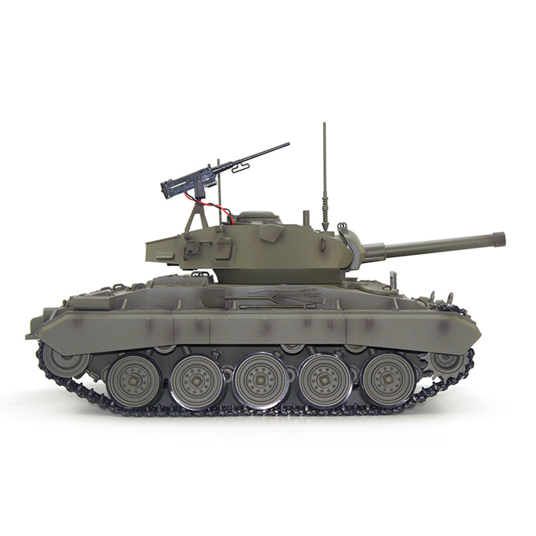 1/16 Scale Remote Control US M24 Light Tank Model with Realistic Smoke and Sound Effects - DIYEngMod RC Tank Diyengmod