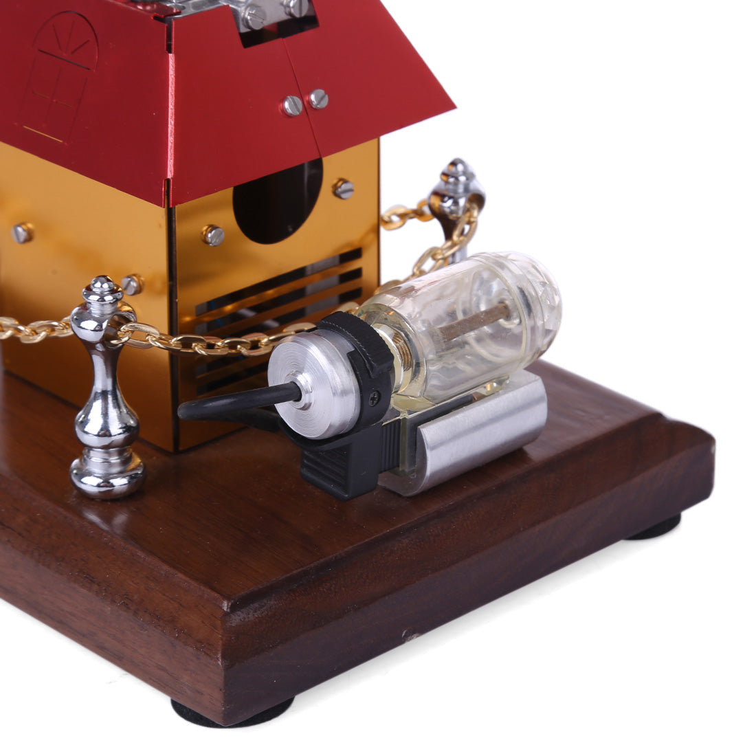 DIY Butane-Powered Stirling Engine Model with Unique Windmill Design Stirling Engine Diyengmod