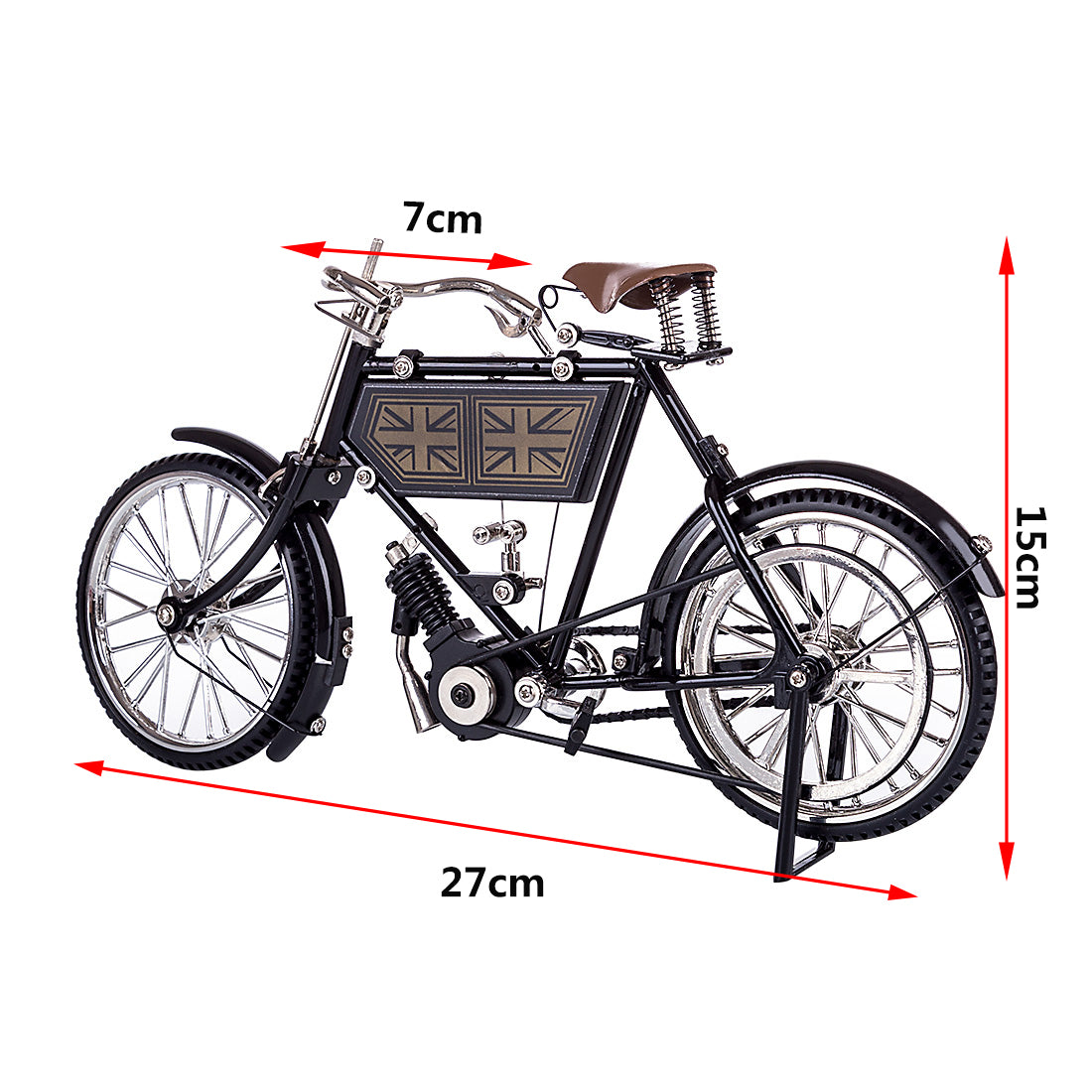 DIY 3D Metal Bicycle Model Kit - Retro Mountain Bike Puzzle for Adults and Kids, Educational Assembly Toy 3D Puzzle Model Kit Diyengmod