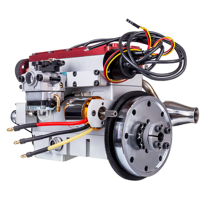 36cc DOHC Inline 4-cylinder Water-cooled Gas Engine for RC Model Vehicles, Boats, Tanks, and Airplanes RC Engine Diyengmod