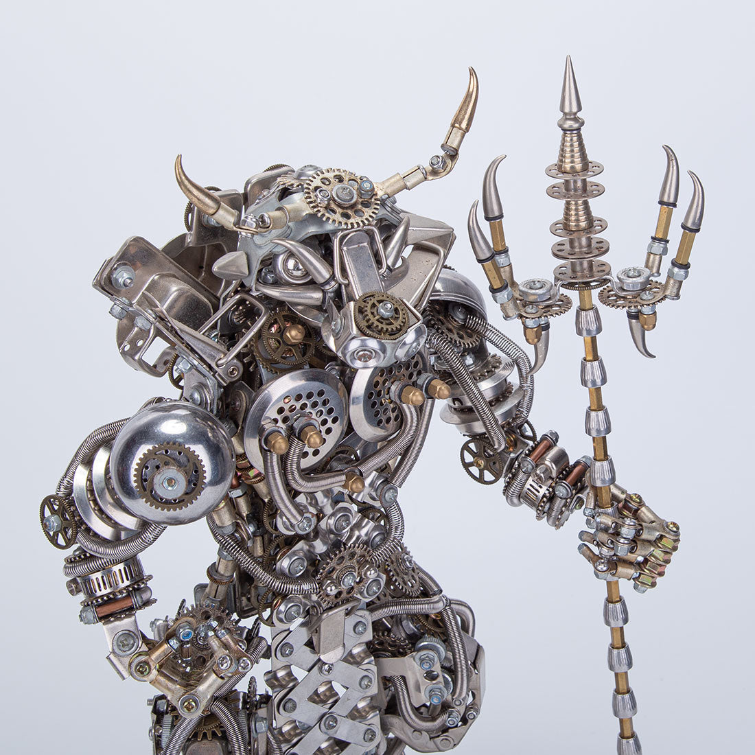 DIY 3D Metal Bull-Headed Man Model - Mechanical Punk Demon Ornament for Creative Assembly 3D Puzzle Model Kit Diyengmod