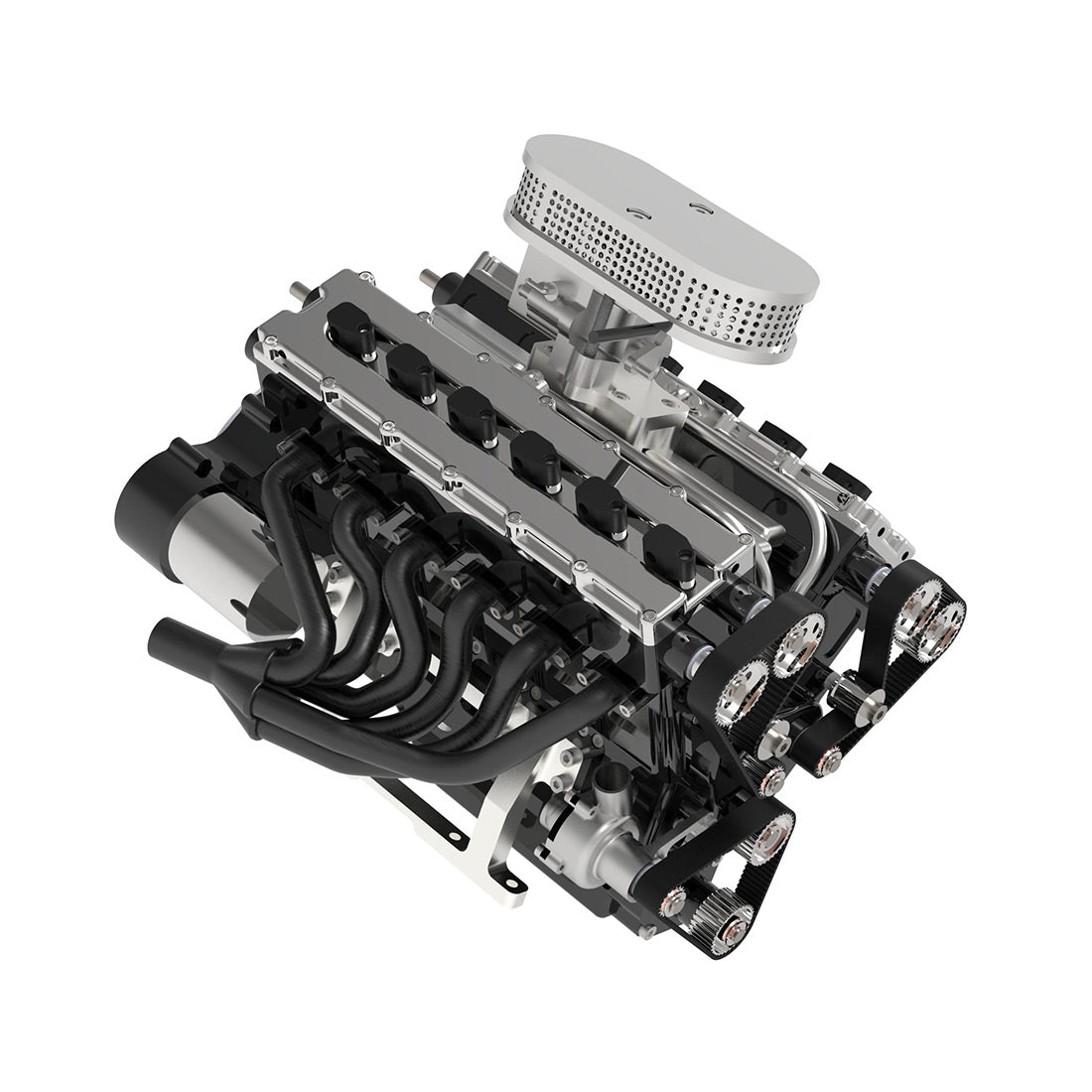 ENJOMOR GS-V12 72CC DOHC V12 Engine – High-Performance Water-Cooled Gasoline Engine Model with Electric Start Engine Model Diyengmod