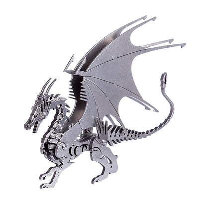 Metal Dragon 3D Puzzle DIY Kit - Creative Assembly Model for Teens and Adults 3D Puzzle Model Kit Diyengmod