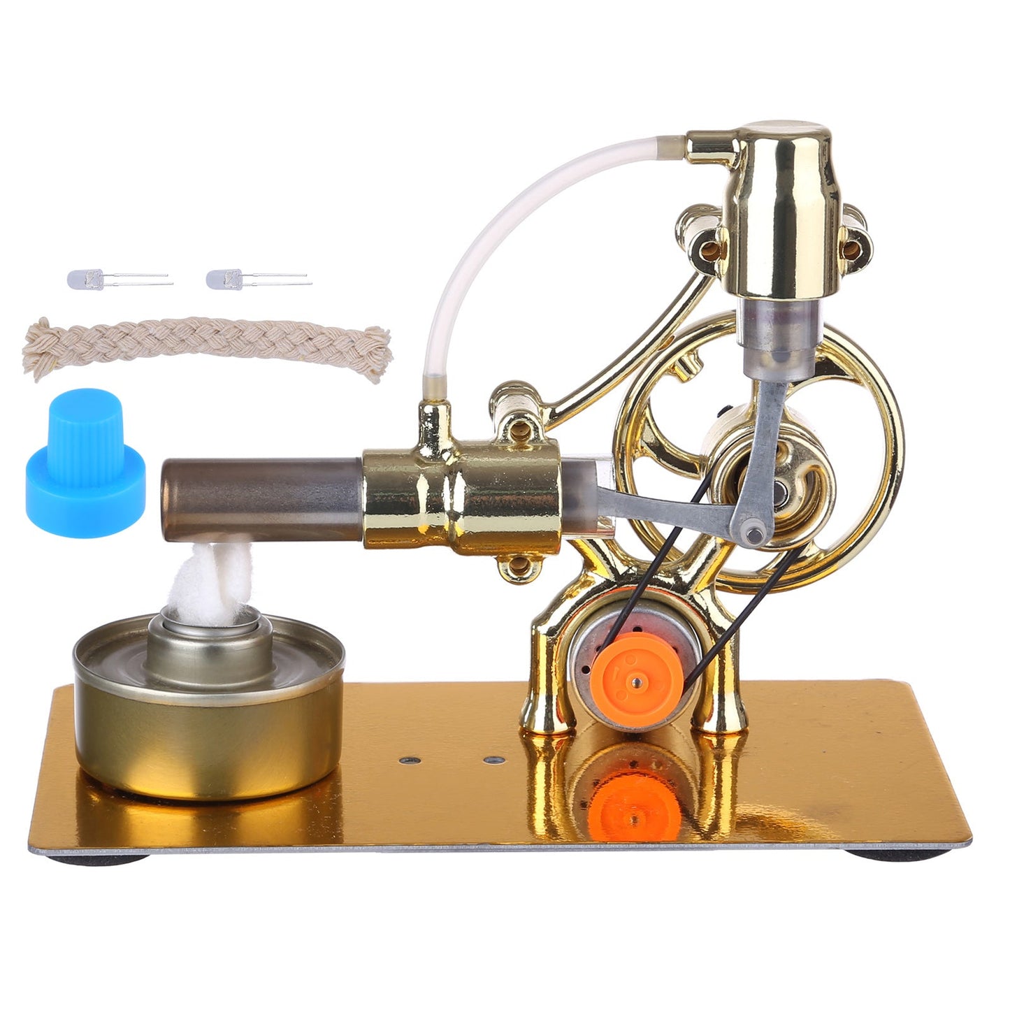 Single Cylinder Balance Stirling Engine Science Experiment Kit - DIY Educational Model Single Cylinder Stirling Engine Diyengmod