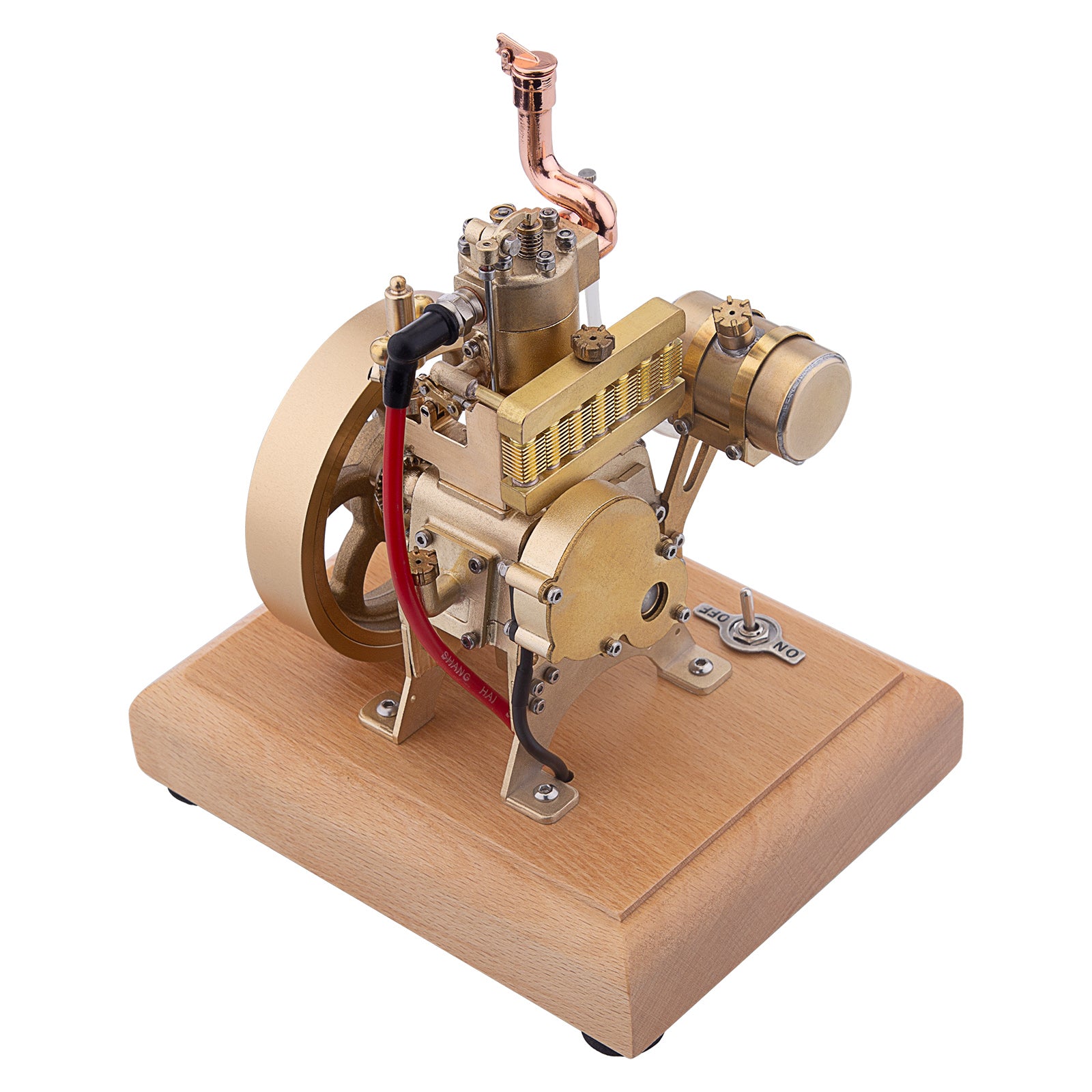 H73 2.6cc Vertical Single Cylinder 4-Stroke OHV Gas Engine Model with Governor - Mini Water-Cooled Internal Combustion Engine Engine Models Diyengmod