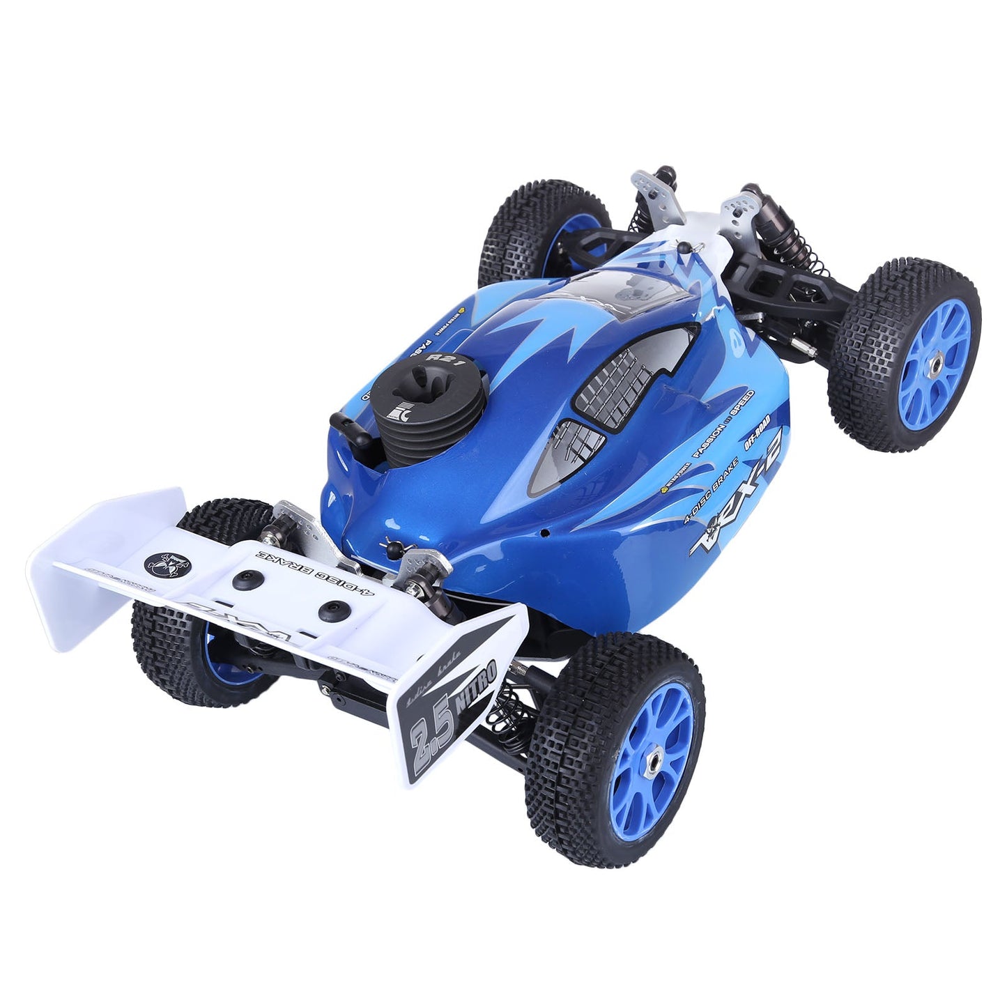 Nitro Powered 1/8 Scale 4WD Off-Road RC Buggy with High-Speed Performance and 2.4G Remote Control RC Car Diyengmod