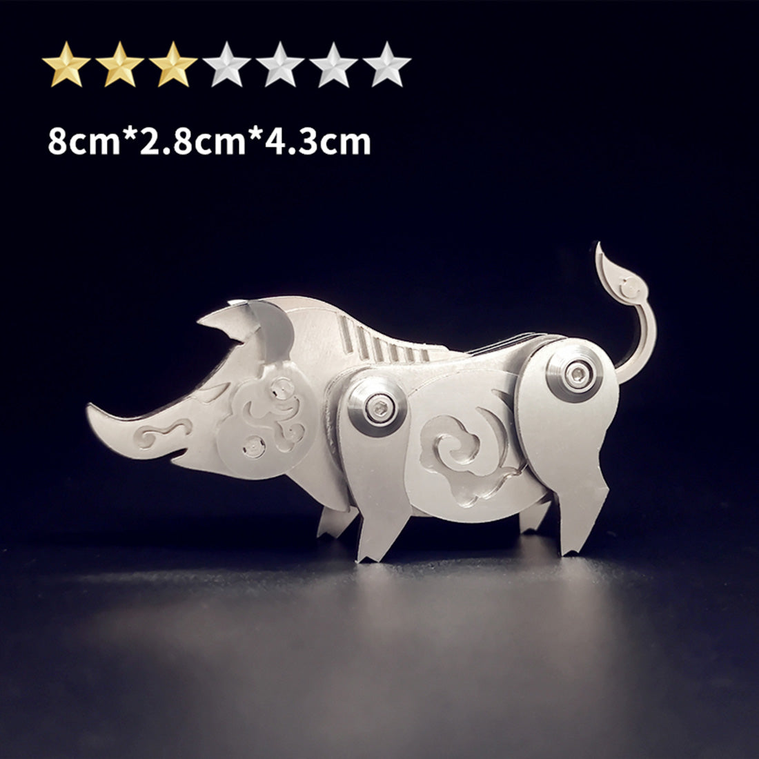 Mechanical Zodiac Pig 3D Metal Puzzle Kit - DIY Assembly Jigsaw Craft Gift 3D Puzzle Model Kit Diyengmod