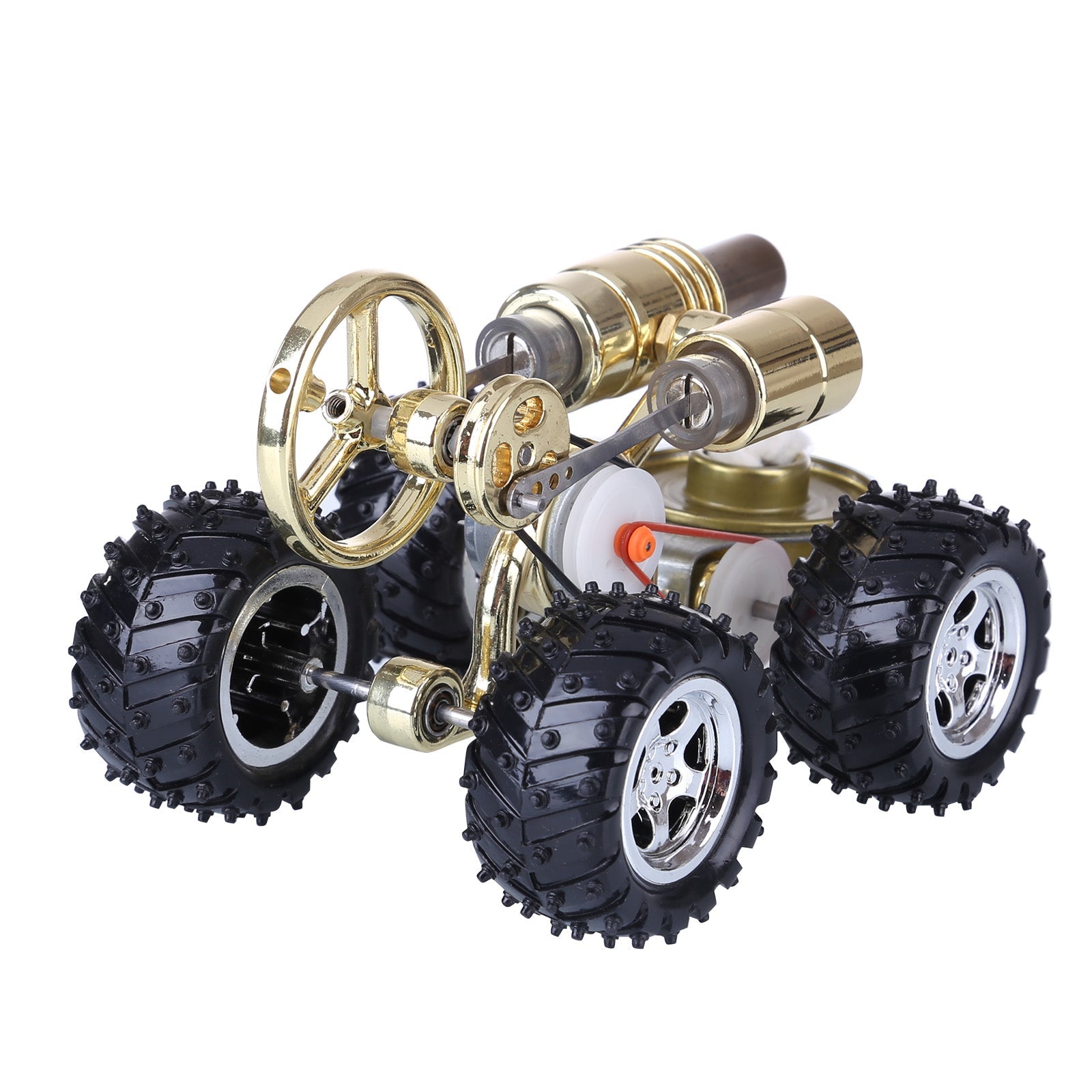 Stirling Engine Powered Car Model - Educational DIY Science Experiment Kit Stirling Engine Vehicle Diyengmod