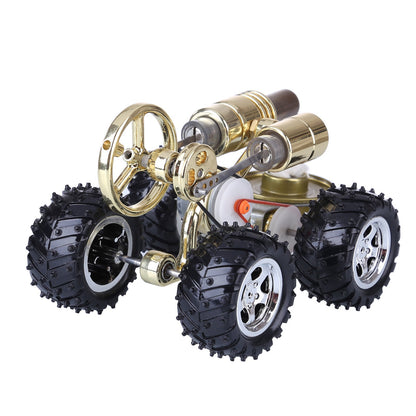 Stirling Engine Powered Car Model - Educational DIY Science Experiment Kit Stirling Engine Vehicle Diyengmod