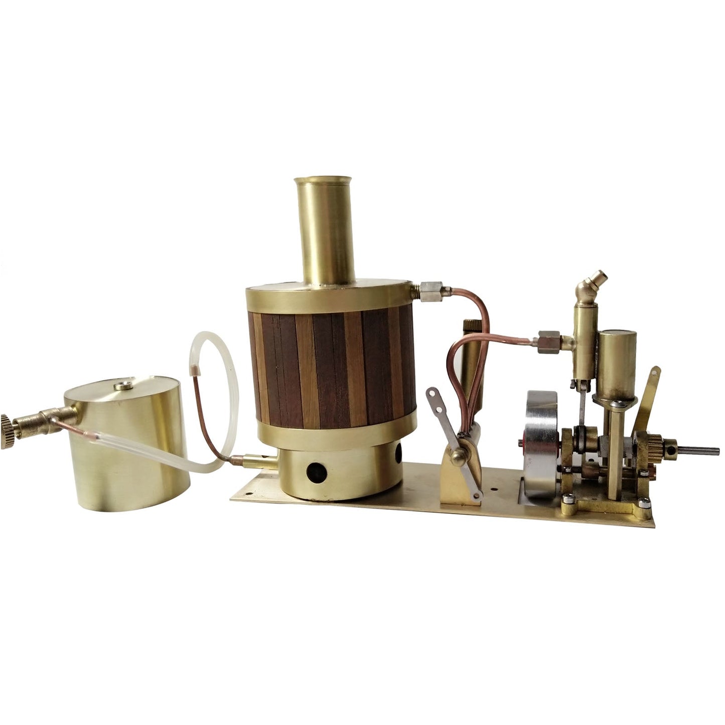 Compact Single-Cylinder Steam Engine Kit with Boiler for 50cm Model Ships Steam Engine Diyengmod