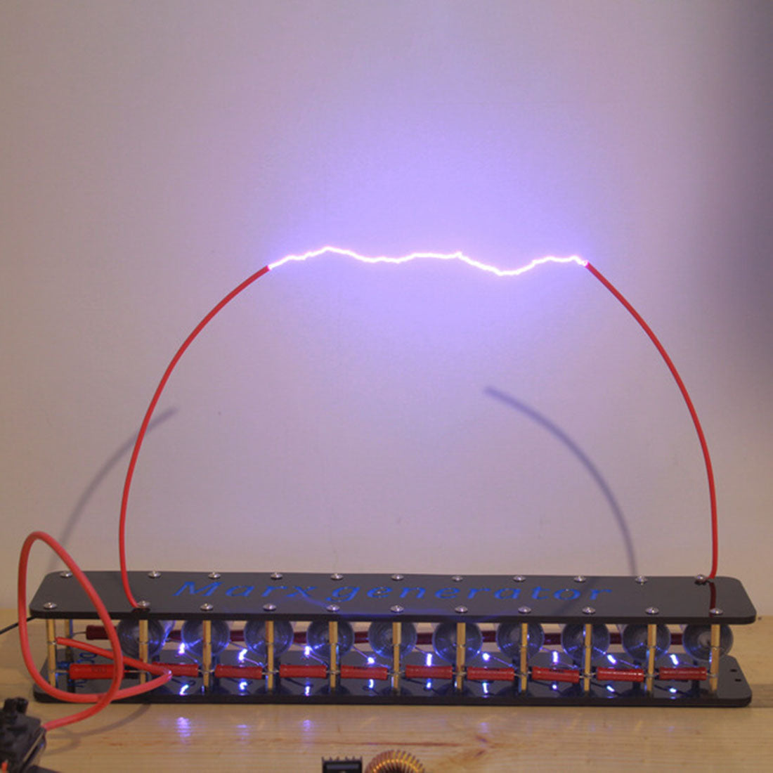 High Voltage 6-Stage Marx Generator Electric Arc Experiment Model for Educational Use Engine Models Diyengmod