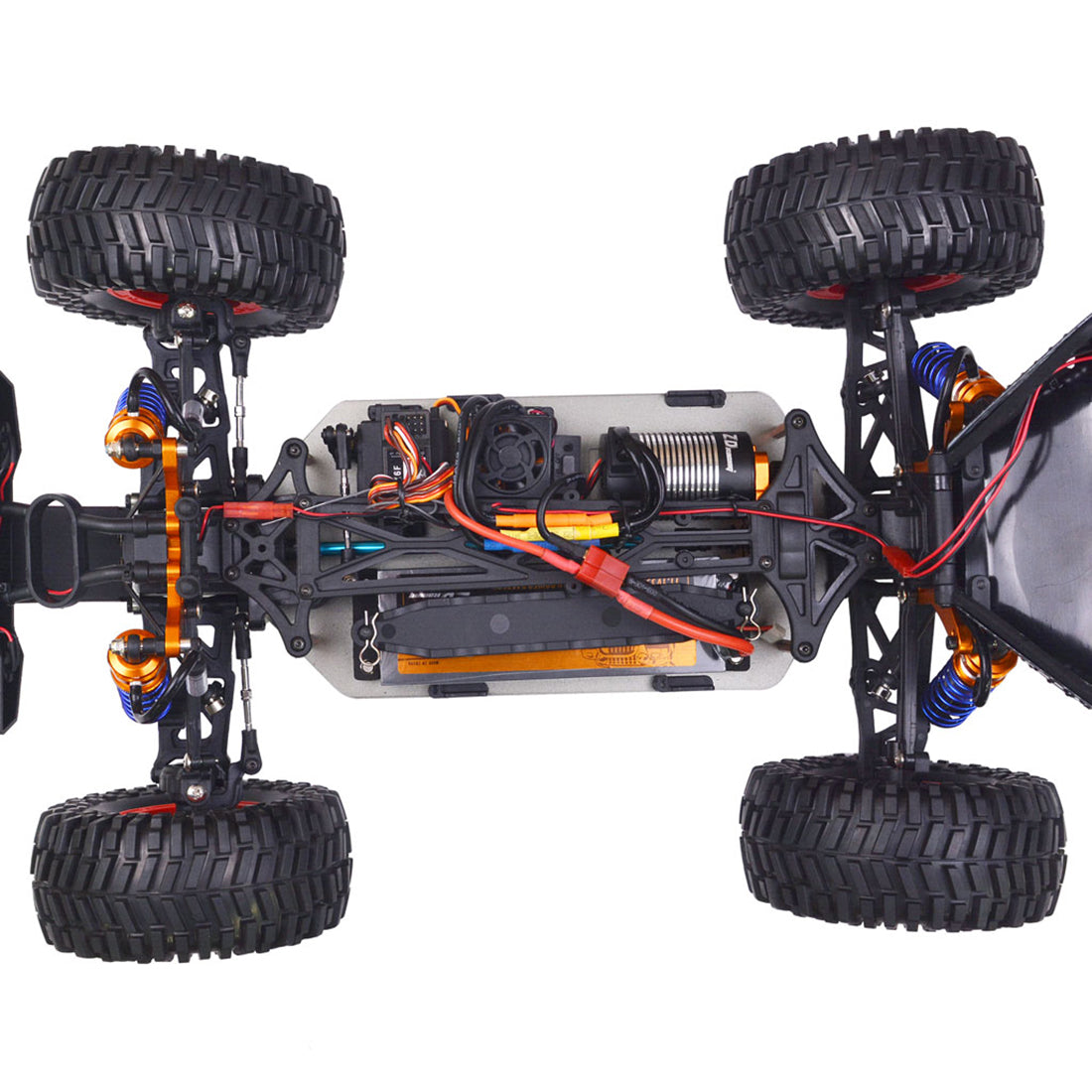 ZD Racing ROCKET DBX-10 1/10 Scale 4WD Brushless Off-Road RC Car with 80KM/H Speed and Spare Tire - Ready to Run RC Car Diyengmod