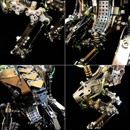 XIA-A 3D Metal Articulated Mech Model with LED Lights and Over 1300 Pieces 3D Puzzle Model Kit Diyengmod