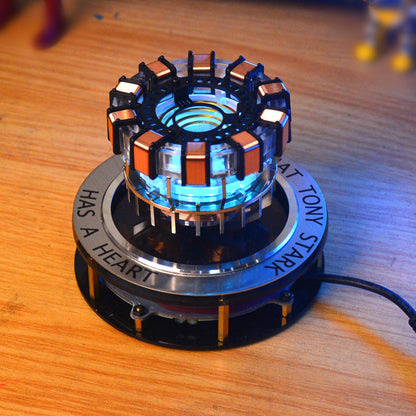 Magnetic Levitation MK1 Arc Reactor LED Desk Ornament - Floating & Rotating Tech Display Experiment Model Diyengmod