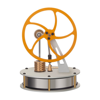 ENJOMOR Low-Temperature Stirling Engine Model - Metal Coffee Engine with Gear Transmission for DIY Projects Steam Engine Diyengmod Golden