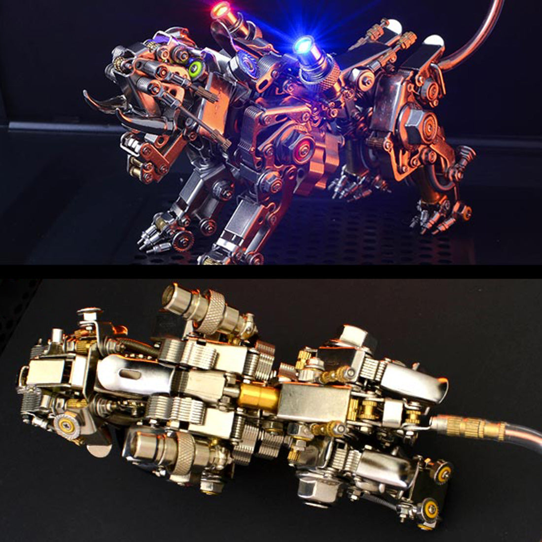 Saber-toothed Tiger 3D Metal Model Kit - 650+ Piece Assembly Set 3D Puzzle Model Kit Diyengmod