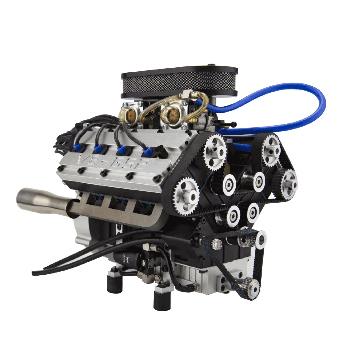 ENJOMOR V8 GS-V8 78CC DOHC Four-Stroke Electric Gasoline Internal Combustion Engine - High-Performance Model V8 Engine Engine Model Diyengmod