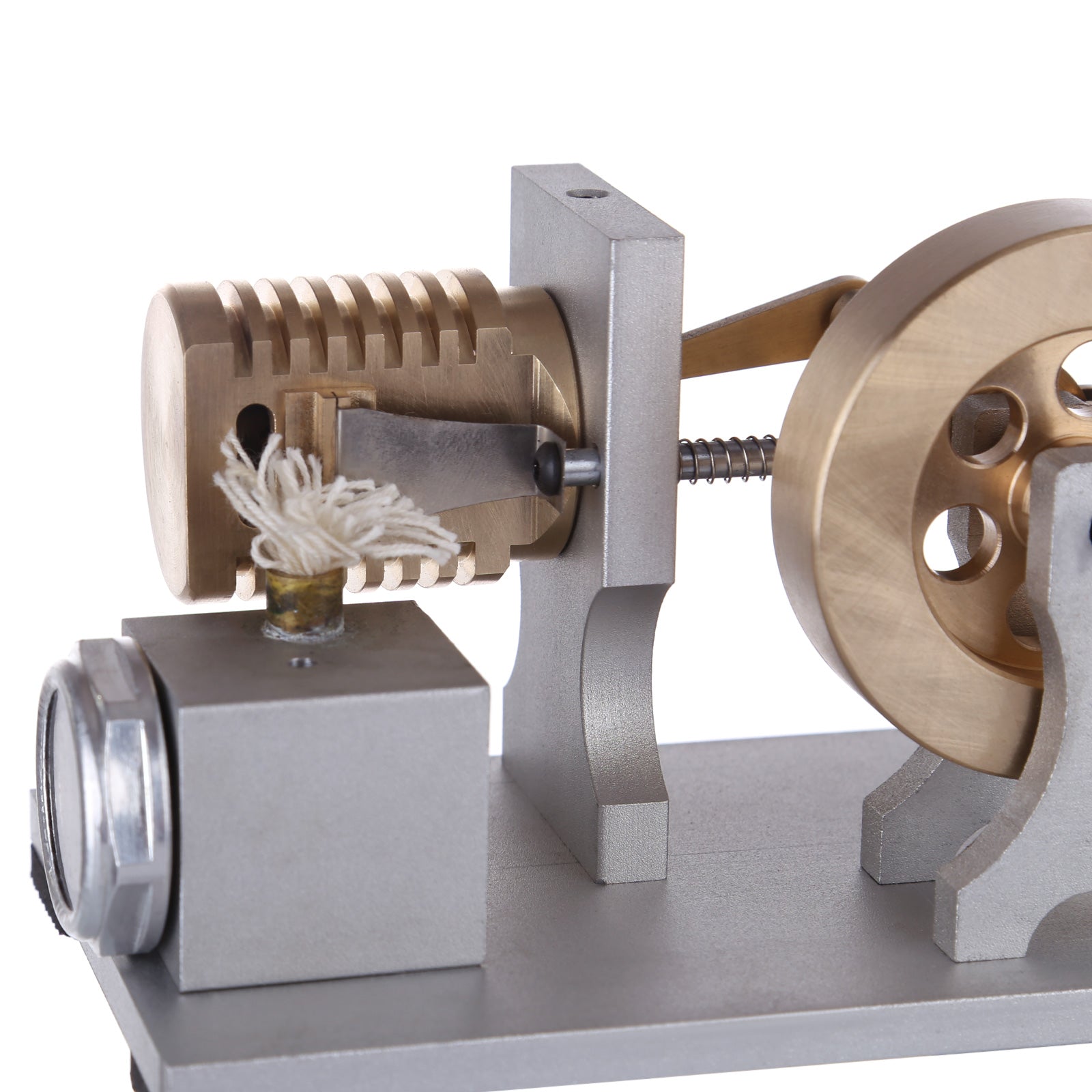 Customized Single Cylinder Flame Eater Stirling Engine Model with Double Bearing Support Stirling Engine Diyengmod