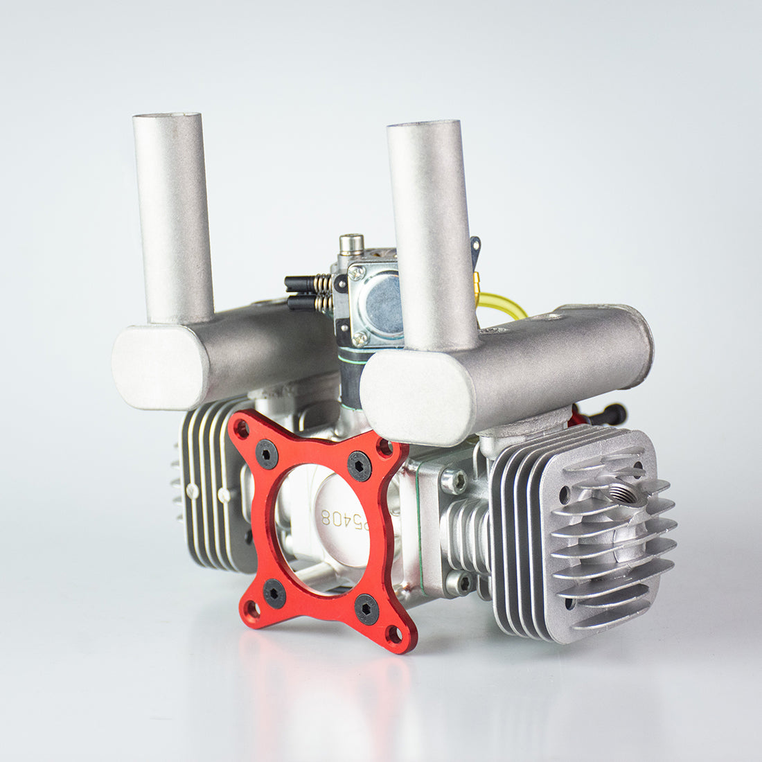 50cc Twin Cylinder Air-Cooled 2-Stroke Gas Engine for RC Fixed-Wing Aircraft RC Engine Diyengmod