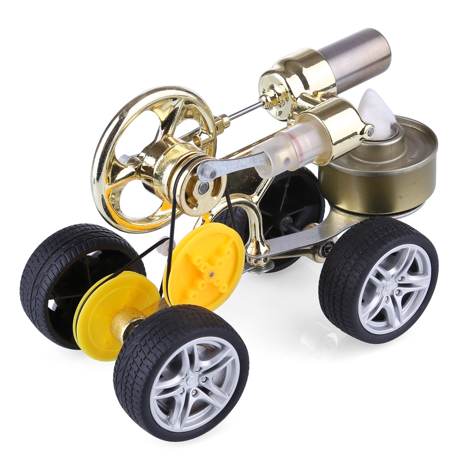 Stirling Engine Car Model Kit | Fun Science Experiment Toy for Learning Stirling Engine Diyengmod