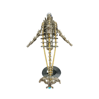 Steampunk 3D DIY Metal Dolphin Assembly Kit - Bionic Oceanic Model Desk Decor 3D Puzzle Model Kit Diyengmod