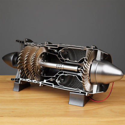 WP-85 Turbojet Engine DIY Model Kit - Realistic 1/3 Scale Working Aircraft Engine with 100 Parts DIY Engine Diyengmod