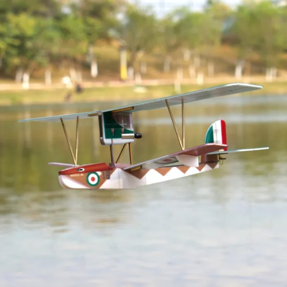 MinimumRC Macchi M5 3CH RC Seaplane Biplane Mini Aircraft Toy Model RC Airplane Diyengmod