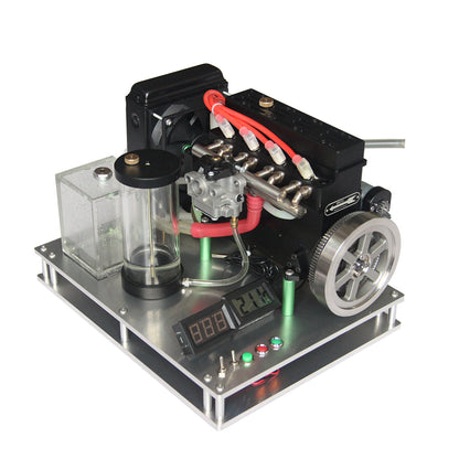 Water-Cooled Metal Base with Accessories for 32cc Inline Four Cylinder Gasoline Engine Engine Model Diyengmod