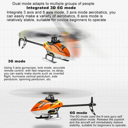 YUXIANG F180V2 2.4G 6CH Flybarless RC Helicopter - Ready-to-Fly Model RC Airplanes Diyengmod