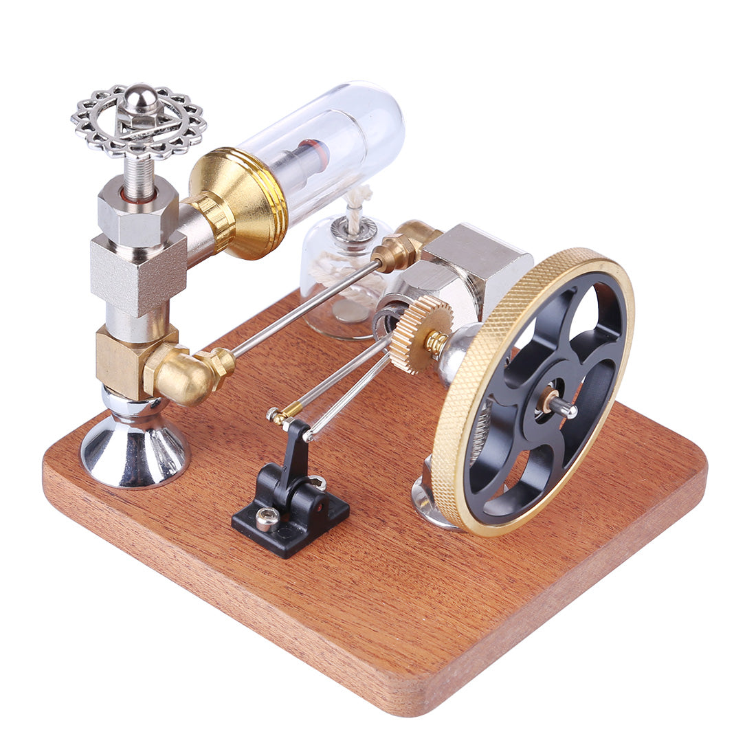 Adjustable Speed Stirling Engine Model with Vertical Flywheel | Educational Science Experiment Kit Stirling Engine Diyengmod