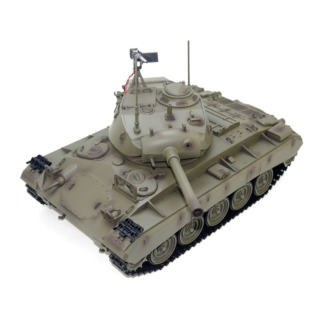 1/16 Scale Remote Control US M24 Light Tank Model with Realistic Smoke and Sound Effects - DIYEngMod RC Tank Diyengmod