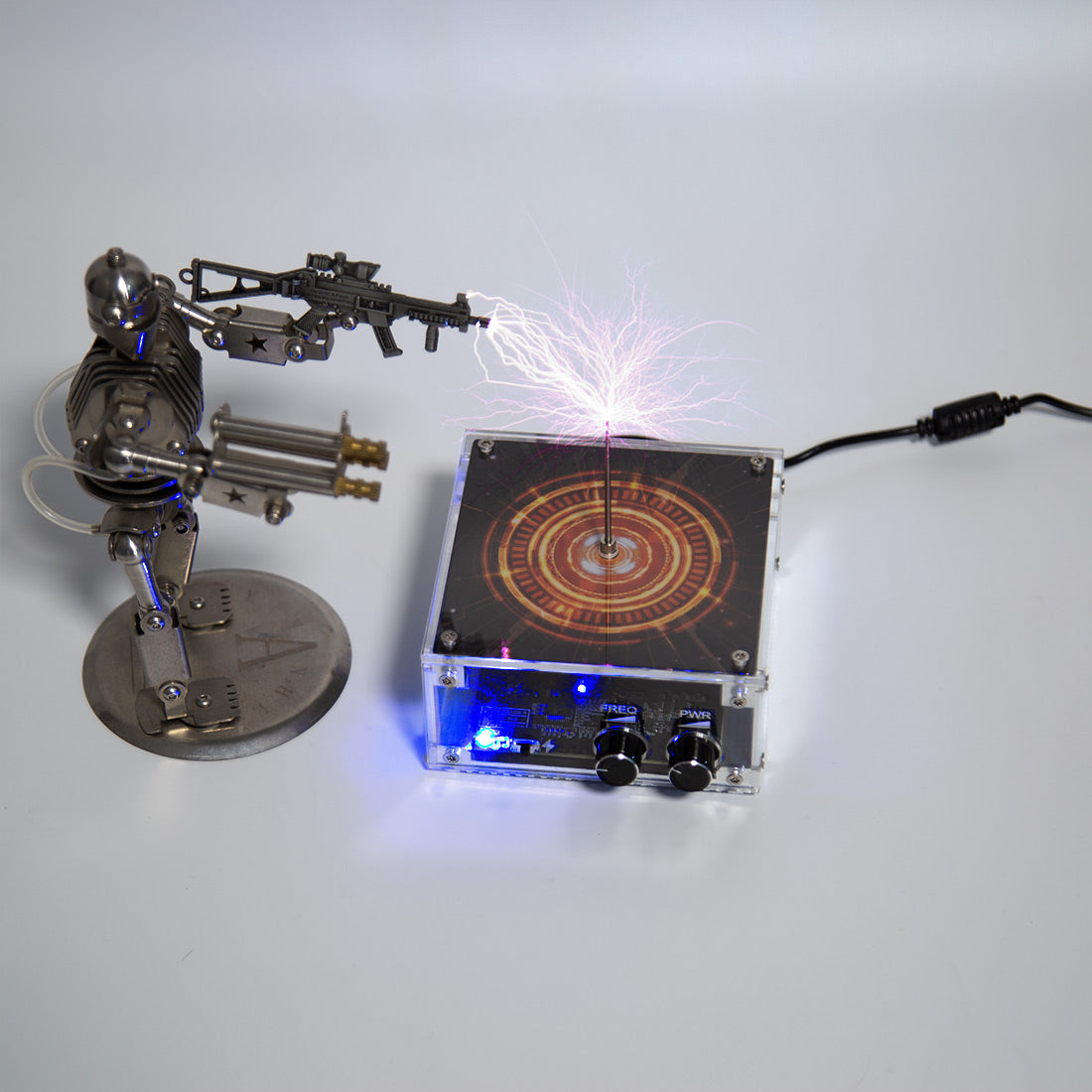 Bluetooth-Enabled Tesla Coil with 10CM Arc Length and Music Sync Feature Engine Models Diyengmod