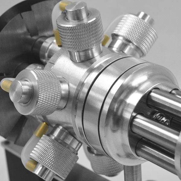 Gatling Blaster 6 Cylinder Stirling Engine Model - DIY Eng Mod Multi-Cylinder Stirling Engine Diyengmod