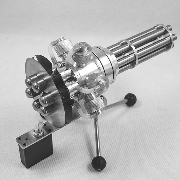 Gatling Blaster 6 Cylinder Stirling Engine Model - DIY Eng Mod Multi-Cylinder Stirling Engine Diyengmod
