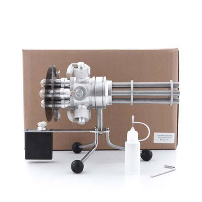 Gatling Blaster 6 Cylinder Stirling Engine Model - DIY Eng Mod Multi-Cylinder Stirling Engine Diyengmod