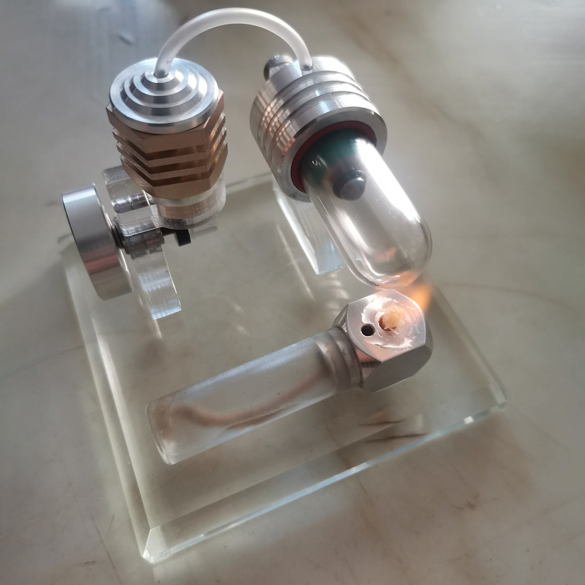 Premium Hot Air Single Cylinder Stirling Engine Kit - DIYEngMod Stirling Engine Diyengmod