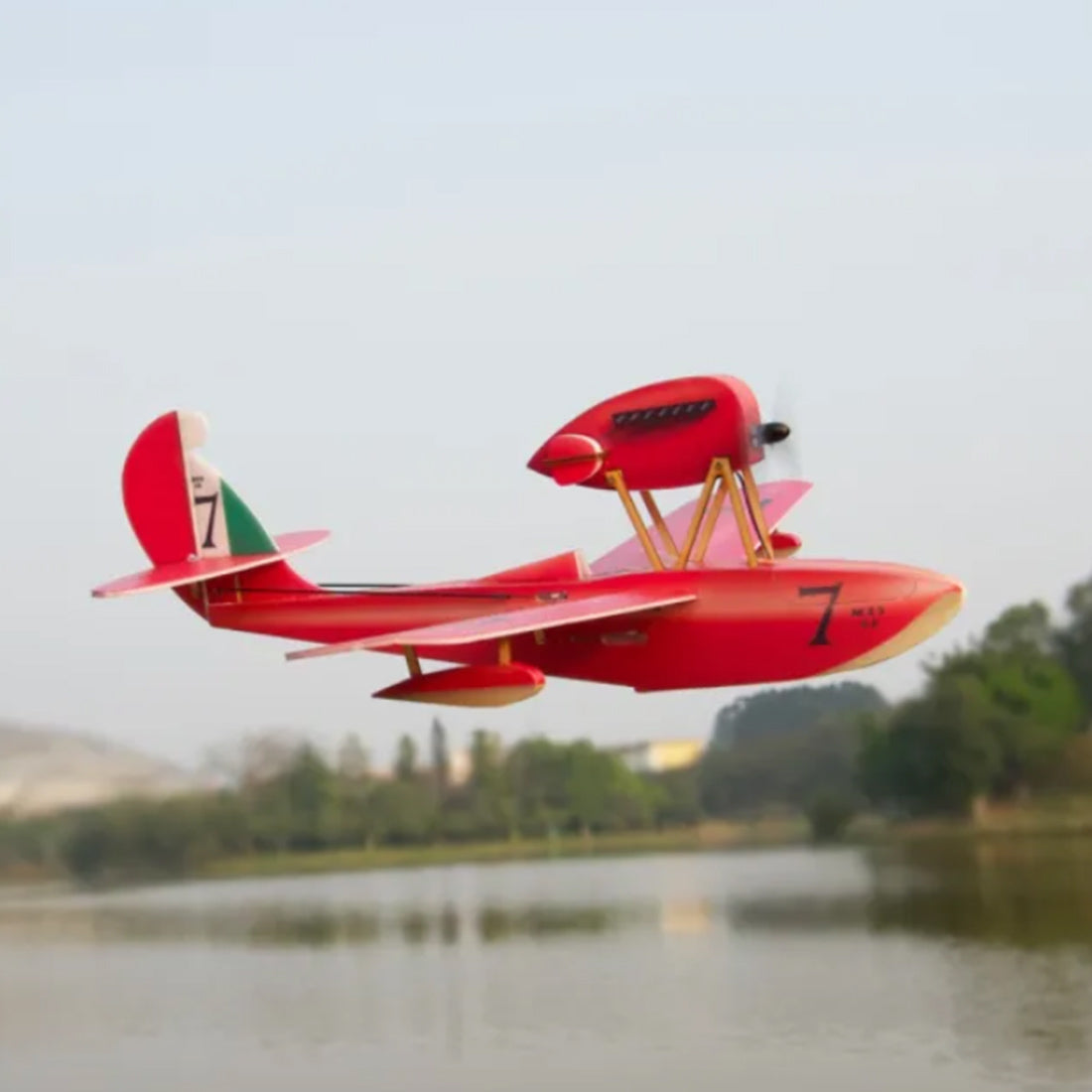 MinimumRC Macchi M-33 4CH Ready-to-Fly Mini RC Monoplane Airplane Model RC Airplane Diyengmod