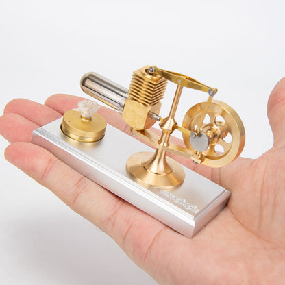 Miniature ENJOMOR Balance Beam Stirling Engine Model with External Combustion Design Engine Models Diyengmod