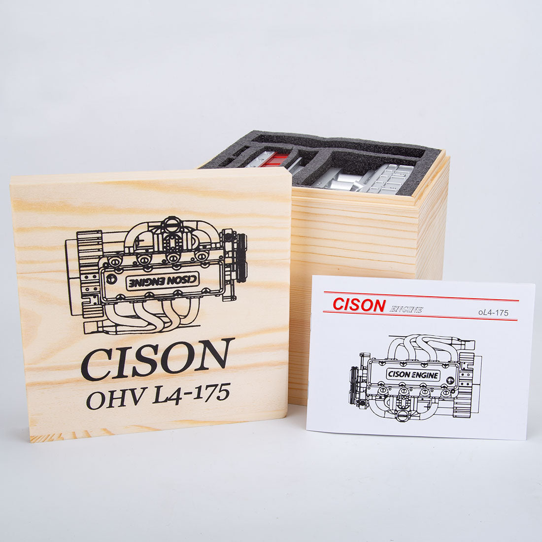 CISON L4-175 17.5cc Mini OHV 4-Stroke Water-Cooled Gasoline Engine - High Performance Up to 8,000rpm Engine Models Diyengmod