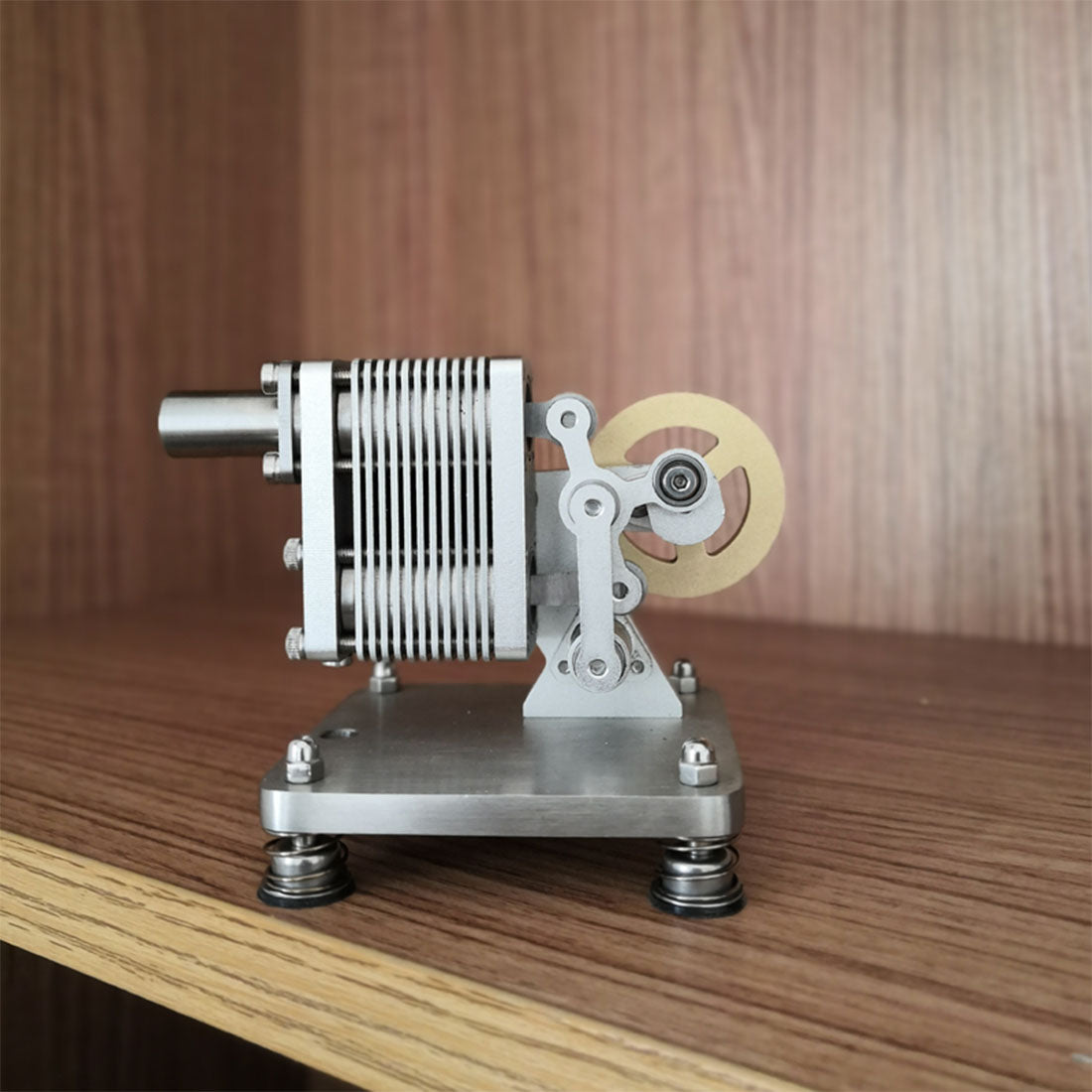 ENJOMOR Mini α Structure Hot-Air Stirling Engine Model - Educational Electric Generator Gift for Science Enthusiasts Stirling Engine Diyengmod