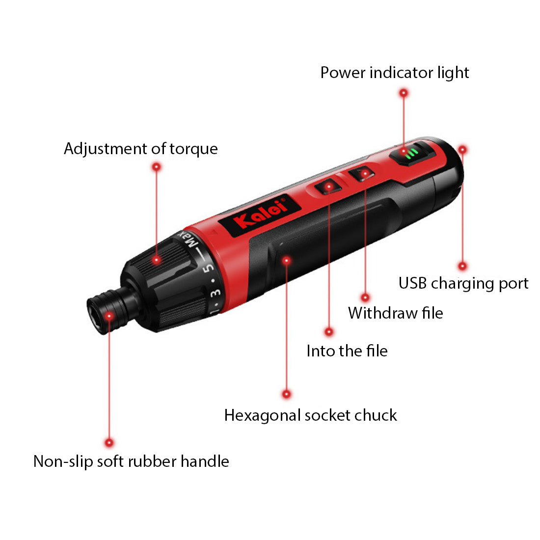 Smart Electric Torque Screwdriver Kit for Model Building and DIY Projects Accessories Diyengmod