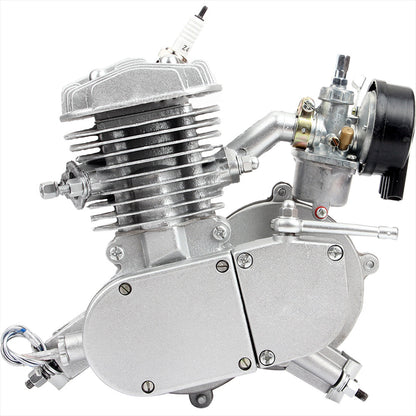 80CC Mini 2-Stroke Gasoline Engine - CNC Single-Cylinder Pull-Start for Motorcycle and Bicycle Modifications Engine Models Diyengmod 80CC