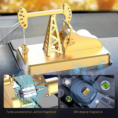 Solar-Powered Kowtow Machine Car Ornament with Intelligent Sensor and Air Purifying Function Engine Models Diyengmod