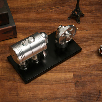 Miniature Metal Steam Engine Kit - Fully Functional Model with Alcohol Lamp and Heating Boiler Steam Engine Diyengmod