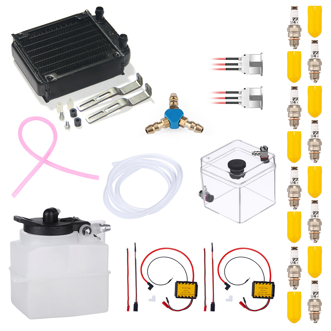 Start Ignition and Cooling System Kit for HOWIN & TOYAN V8 Engine FS-V800 Series Accessories Diyengmod Gasoline