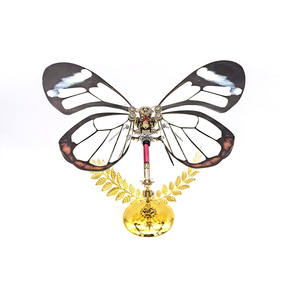 Iridescent 3D Metal Butterfly Model Kit - DIY Art Assembly for Collectors 3D Puzzle Model Kit Diyengmod Glasswing Butterfly